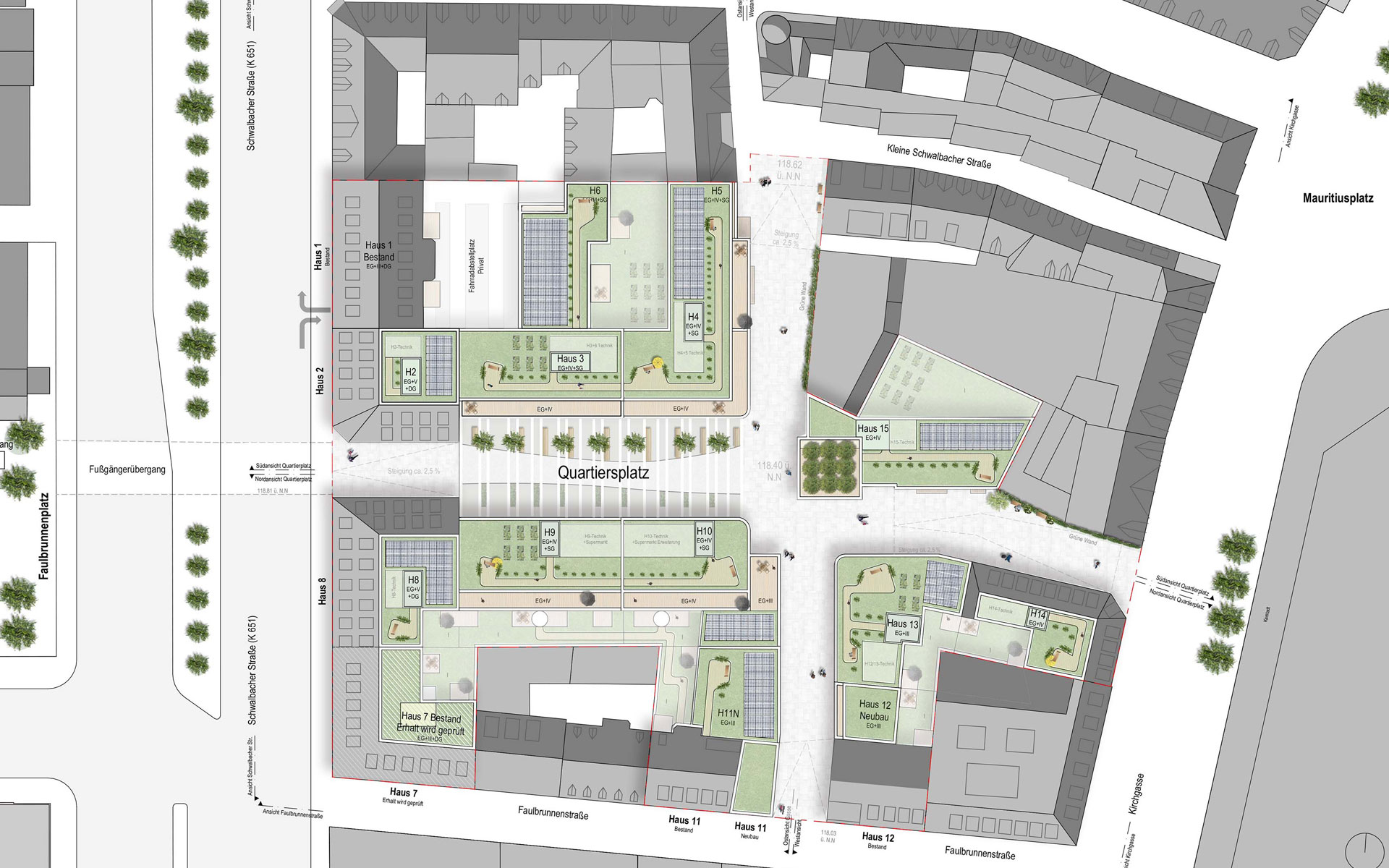 Lageplan Citypassage Konzeptstudie